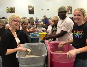 Students, staff, and faculty of Full Sail University volunteered at the Feeding Children Everywhere event as an act of kindness_2017